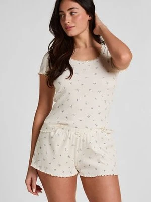 Hunkemöller Szorty Piżamowe Daisy Biały