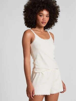Hunkemöller Szorty Pointelle Biały