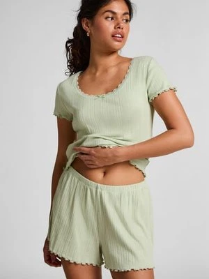 Hunkemöller Szorty Pointelle Zielony