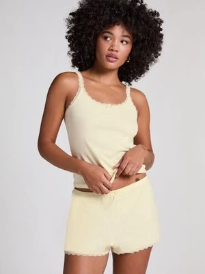 Hunkemöller Szorty Pointelle Żółty