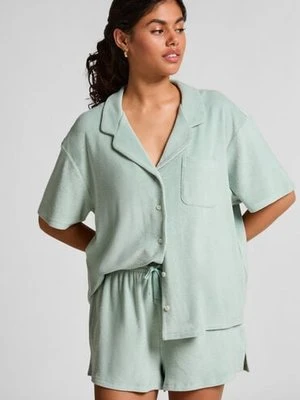 Hunkemöller Szorty z materiału frotte Zielony