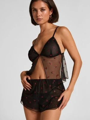 Hunkemöller Szorty z siateczki Chelsey Czarny