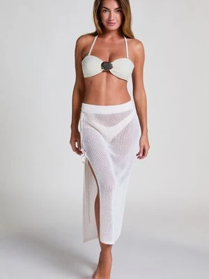 Hunkemöller Szydełkowa spódnica midi Biały