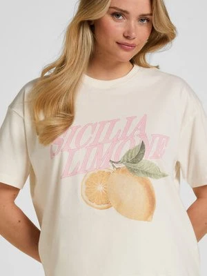 Hunkemöller T-shirt z Nadrukiem Biały