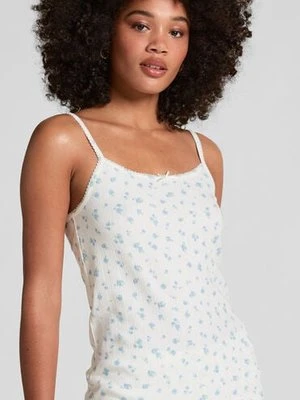 Hunkemöller Top na ramiączkach Pointelle Biały