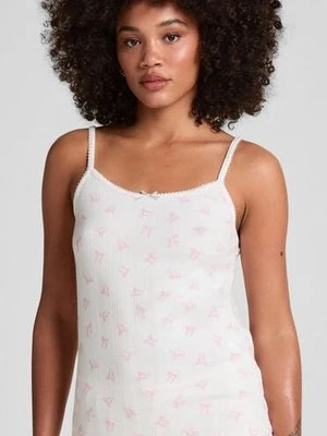 Hunkemöller Top na ramiączkach Pointelle Biały