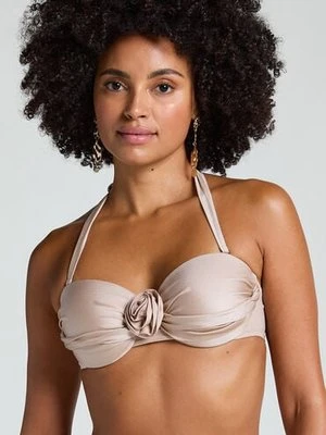 Hunkemöller Top od bikini Lima Bandeau Beżowy