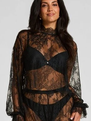 Hunkemöller Top od piżamy Cecilia Czarny