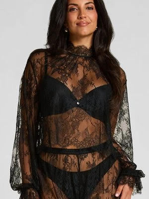 Hunkemöller Top od piżamy Cecilia Czarny