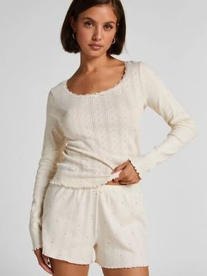 Hunkemöller Top od piżamy Pointelle Biały