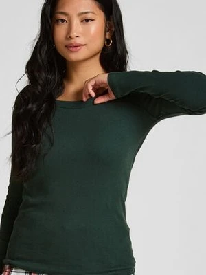 Hunkemöller Top piżamowy Bawełna Zielony