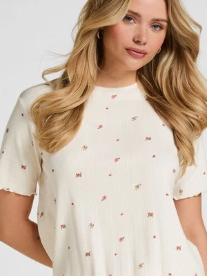 Hunkemöller Top Piżamowy Pointelle Biały
