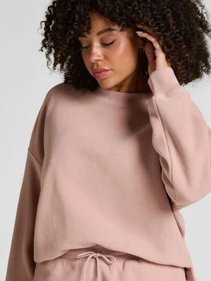 Hunkemöller Top sportowy z polaru Różowy