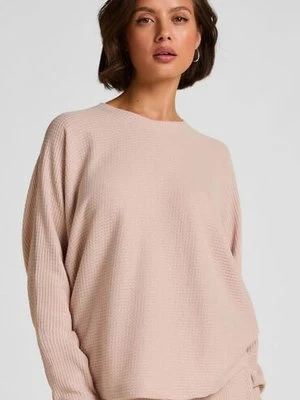 Hunkemöller Top Waffle Everly Beżowy