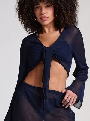 Hunkemöller Top z dzianiny plażowej Niebieski