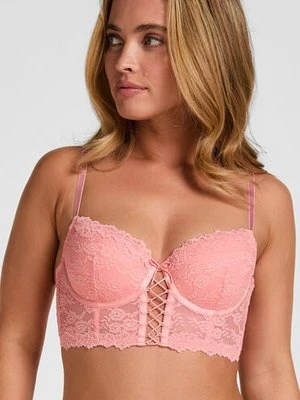 Hunkemöller Triangle Bikini Top Alicante Różowy