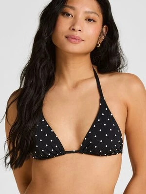 Hunkemöller Triangle Bikini Top Luxe Czarny