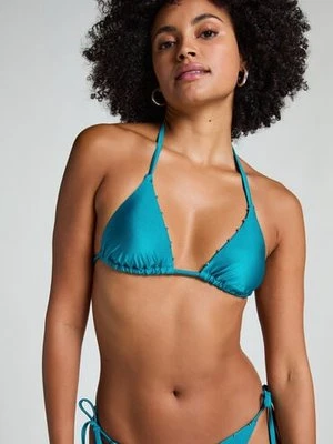 Hunkemöller Trójkątna góra od bikini Aqua Niebieski