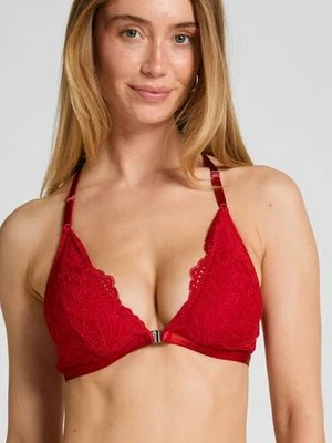 Hunkemöller Trójkątny biustonosz bralette Whitney Czerwony