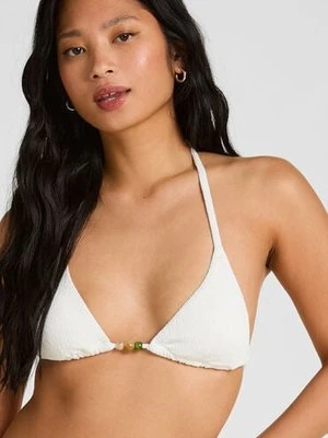 Hunkemöller Trójkątny Top Bikini Crinkle Biały