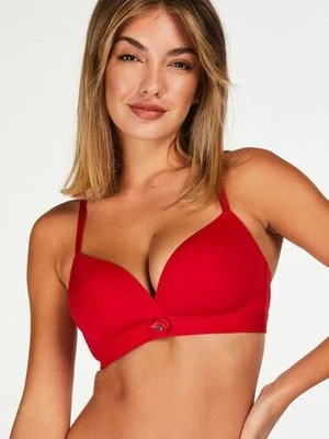 Hunkemöller Usztywniany biustonosz bez fiszbin Czerwony