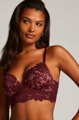 Hunkemöller Usztywniany biustonosz bez fiszbin Longline Shiloh Czerwony