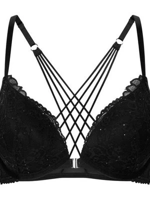 Hunkemöller Usztywniany biustonosz push-up typu plunge Sabrina Czarny