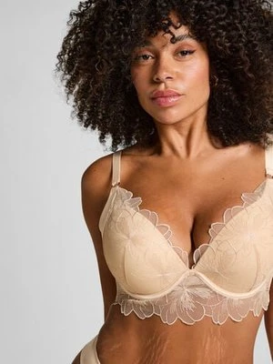Hunkemöller Usztywniany biustonosz push-up z fiszbinami Emilia Żółty