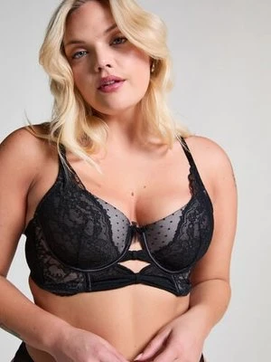 Hunkemöller Usztywniany długoszczelny biustonosz z fiszbinami Juliette Czarny