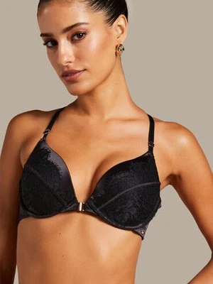 Hunkemöller Usztywniany długoszczelny push-up z fiszbinami Chalice Czarny