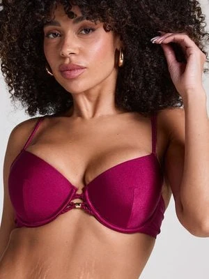 Hunkemöller Usztywniany top bikini z fiszbinami Marrakech Czerwony