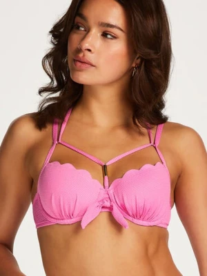 Hunkemöller Usztywniona półokrągła góra od bikini z fiszbinami Różowy