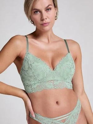 Hunkemöller Usztywniony biustonosz bez fiszbin Andrea Zielony
