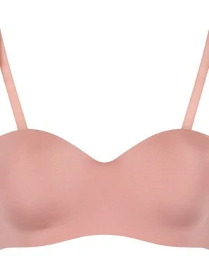 Hunkemöller Usztywniony biustonosz push-up bez ramiączek na fiszbinach Smooth Różowy