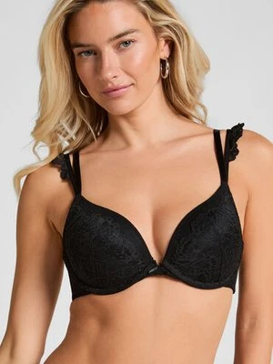 Hunkemöller Usztywniony biustonosz push-up Posie z fiszbinami Czarny