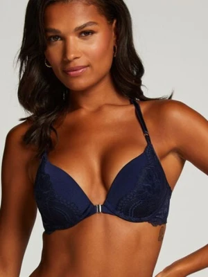 Hunkemöller Usztywniony biustonosz push-up z fiszbinami Kimberly Niebieski