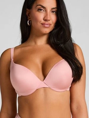 Hunkemöller Usztywniony biustonosz push-up z fiszbinami Smooth Różowy
