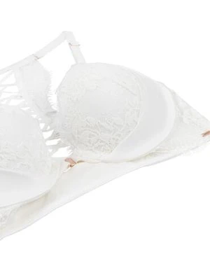 Hunkemöller Usztywniony biustonosz push-up z fiszbinami Tiah Biały