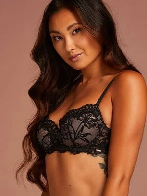 Hunkemöller Usztywniony biustonosz z fiszbinami Helena Czarny