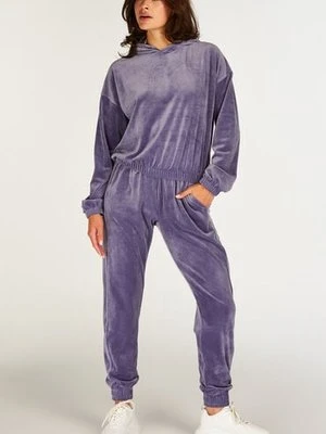 Hunkemöller Welurowe joggery Fioletowy