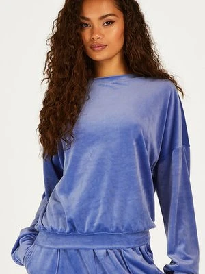 Hunkemöller Welurowy top Niebieski