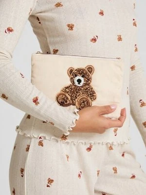 Hunkemöller Worek z koralikami ze wzorem misia