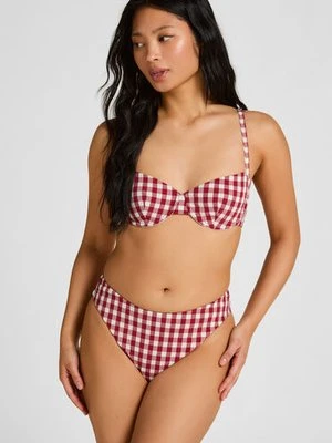 Hunkemöller Wysokie Majtki Bikini Highleg Amalfi Czerwony