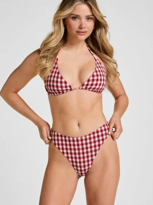 Hunkemöller Wysokie Majtki Bikini Highleg Amalfi Czerwony