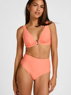 Hunkemöller Wysokie Modelujące Majtki Bikini Luxe Pomarańczowy