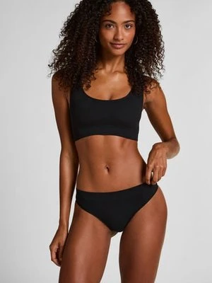 Hunkemöller Wysoko wycięte stringi Dianne Czarny