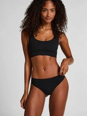 Hunkemöller Wysoko wycięte stringi Dianne Czarny