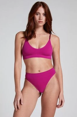 Hunkemöller Wysoko wycięte stringi Dianne Różowy