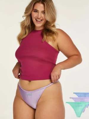 Hunkemöller Zestaw 3 par stringów Pride Fioletowy