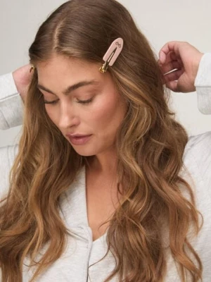 Hunkemöller Zestaw 4 Par Spinek do Włosów Różowy